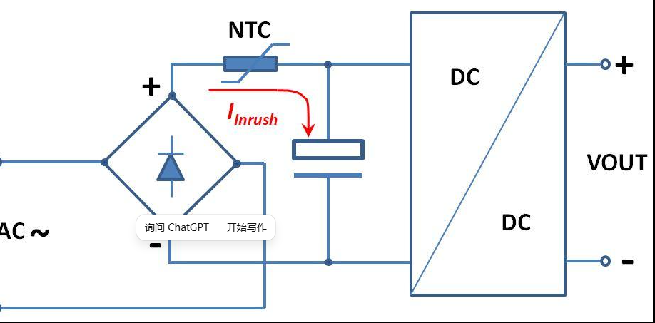 抑制浪涌电流，为什么用NTC热敏电阻？